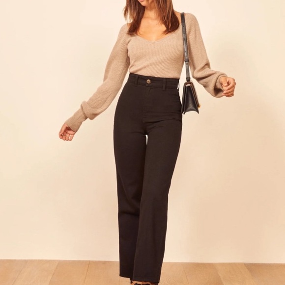 Reformation Marine Jeans in Black Size 26 - Picture 6 of 16